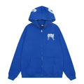 Revenge Gothic Arch Logo Zip-Up Hoodie - Royal Blue